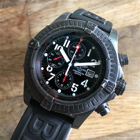 breitling super avenger black limited edition|Breitling super avenger 2 military.